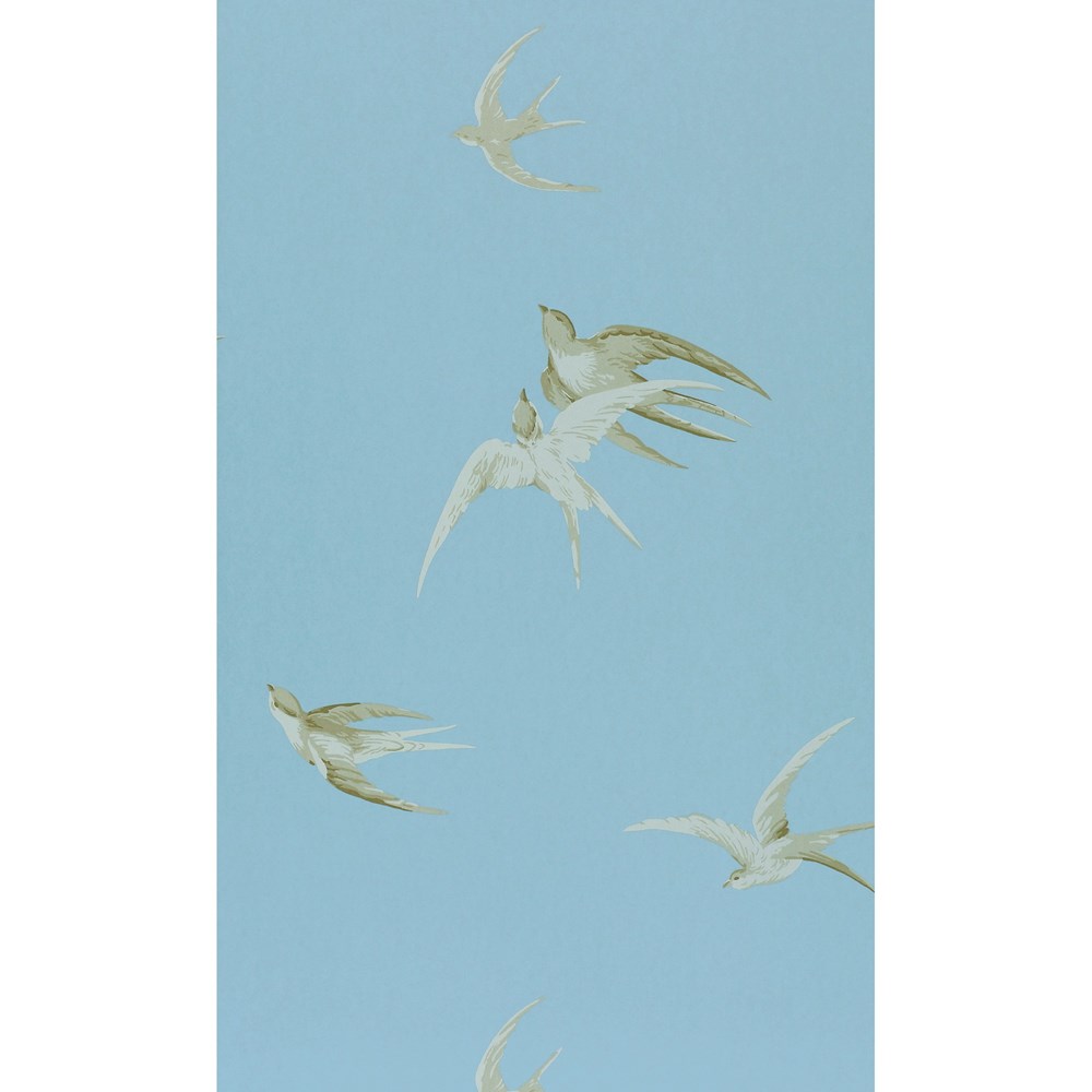 Swallows Wallpaper 103 by Sanderson in Wedgewood Blue